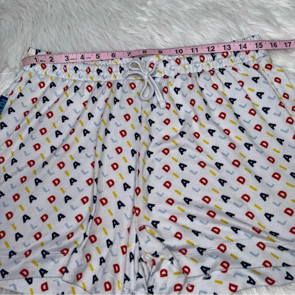 ALDI Pajama Set ~ Women’s Large ~ Serra Brand ~ Shorts & T-Shirt‎ ~ Blue White